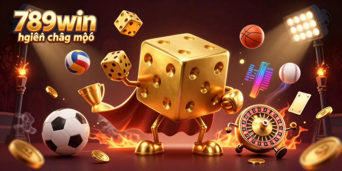 Experience the vibrant energy of 789win hiện đang mở with dynamic 3D characters and gaming elements.
